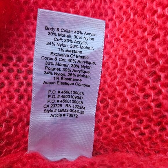 TNA Dayglo Pink Rose Utica Sweater Size S - Picture 5 of 5